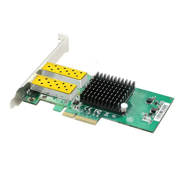 PCI-E Gigabit dual-port Fiber Optic network adapter Desktop server network adapter INTEL 82576 chip