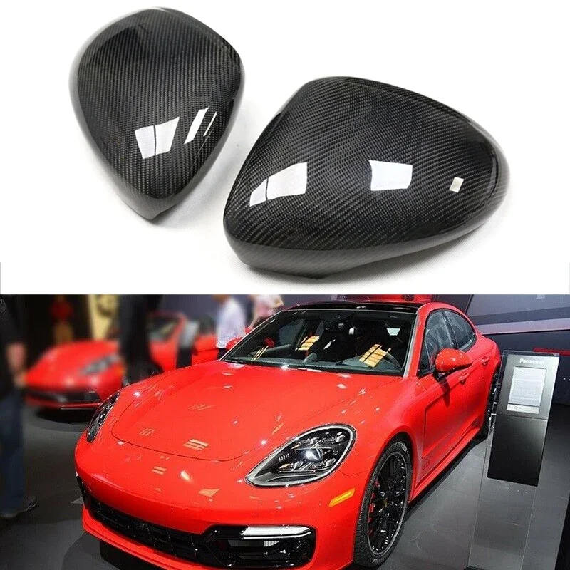 

For Porsche Panamera 971 2017 2018 2019 2020 Carbon Fiber Car Rear View Side Mirror Covers Cap accessories for vehicles