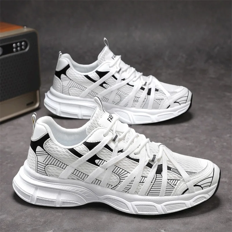 

Luxury Designer Unisex Shoes Chunky Heel Platform Large Size Casual Trainers All Match Increasing Sport Runway Sneakers Female