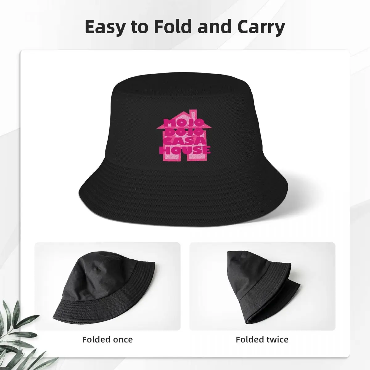 Mojo Dojo Casa House Kenergy Bucket Hat for Unisex Beach 2023 New Movie Bob Hat Trendy UV Protection for Camping Dropshipping