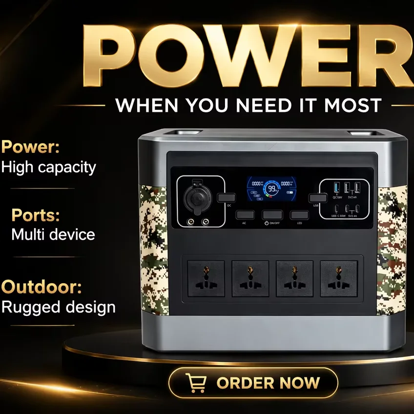 2000W 2016Wh Factory Wholesale High-power Portable Solar Power Generator System for Home & Camping