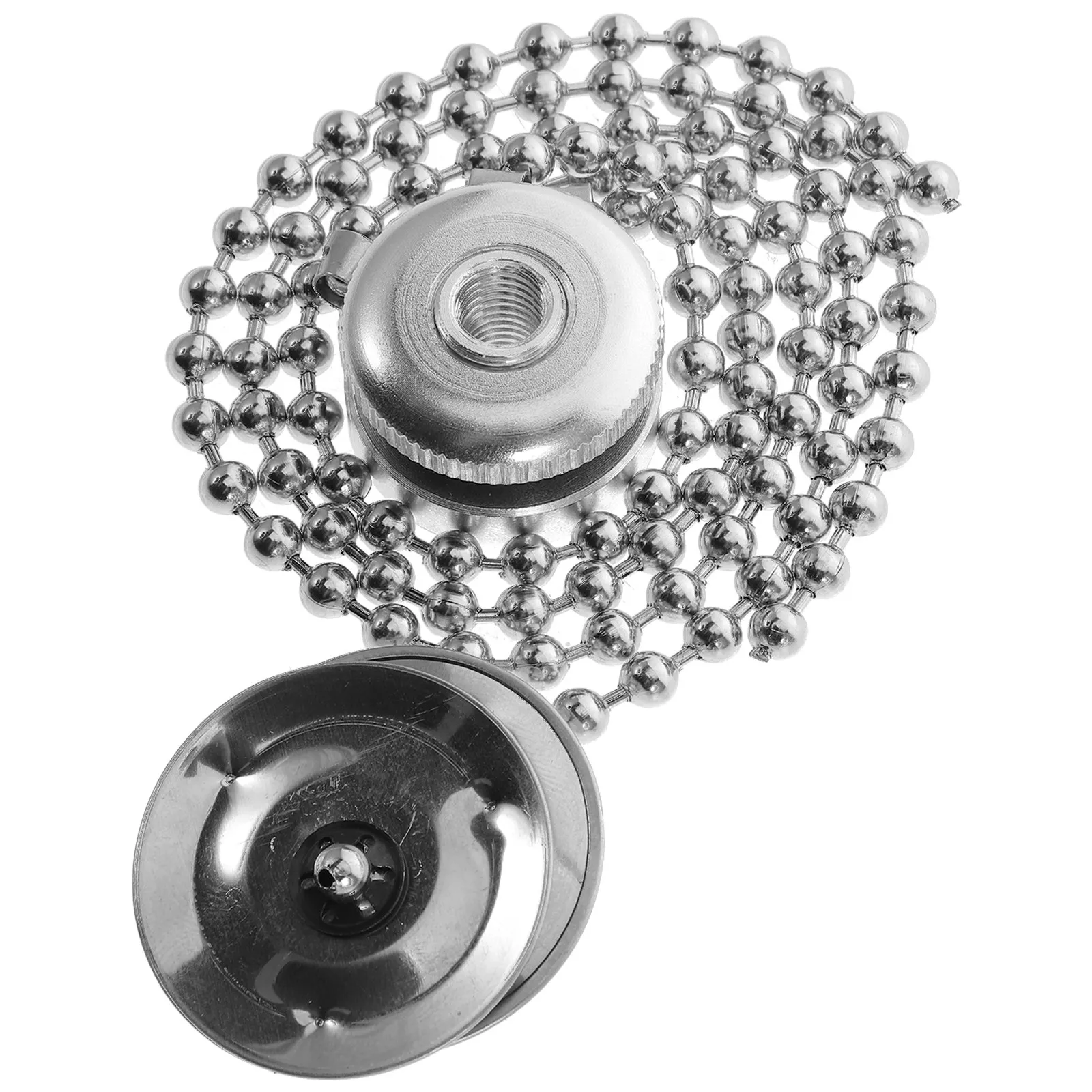 Drum Cymbal Chain Flexible Metal Bead String Quick Install for Ride Crash China Effect Cymbals Cymbal Tone Modifier Sustain