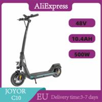 JOYOR C10 Electric Scooter 500W 48V 10.4Ah E-Scooter 45km/h Speed 30-50km Range 10'' Tires Foldable Electric Scooters 120kg Load