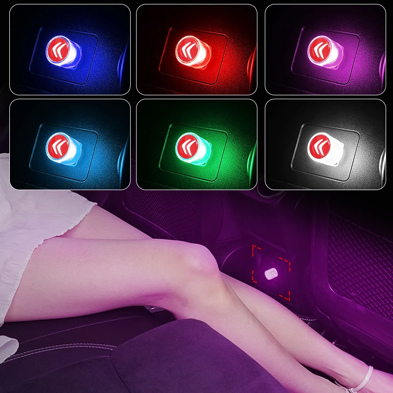 

Car Styling USB Atmosphere Light Portable Car Mini LED Lamp for Citroen Picasso Aircross C4 C3 C5 C1 C2 Cactus Berlingo Celysee