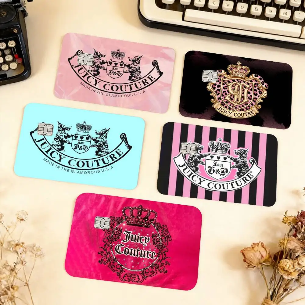 J-Juicy C-Couture Waterproof Film Skin Cover Credit Card Stickers Debit Front Bank Bus Pass