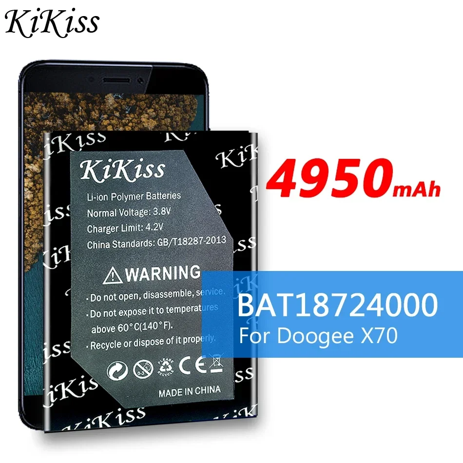 

Durable Long-Lasting 4950mAh For Doogee X70 BAT18724000 Mobile Phone Battery