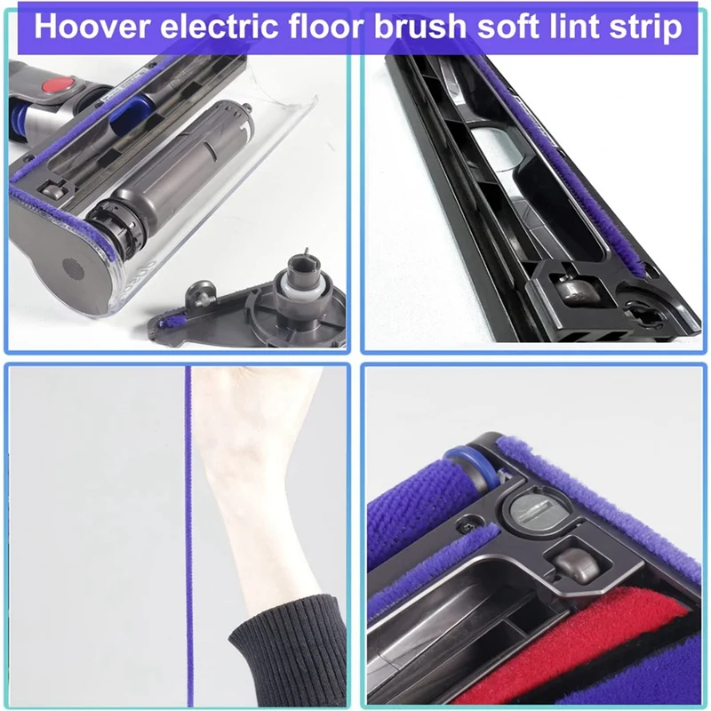 Replacement Brush for V6 V7 V8 V10 V11, Soft Roller Accessories, with 6 Felt Strips, Cleaning and Dust Removal-ROWI view 5