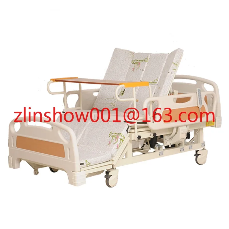 Motor-Driven Body Turn Nursing Household Multi-Function Lifting Hospital Bed Elderly Paralysis Care Automatic Stool Hole