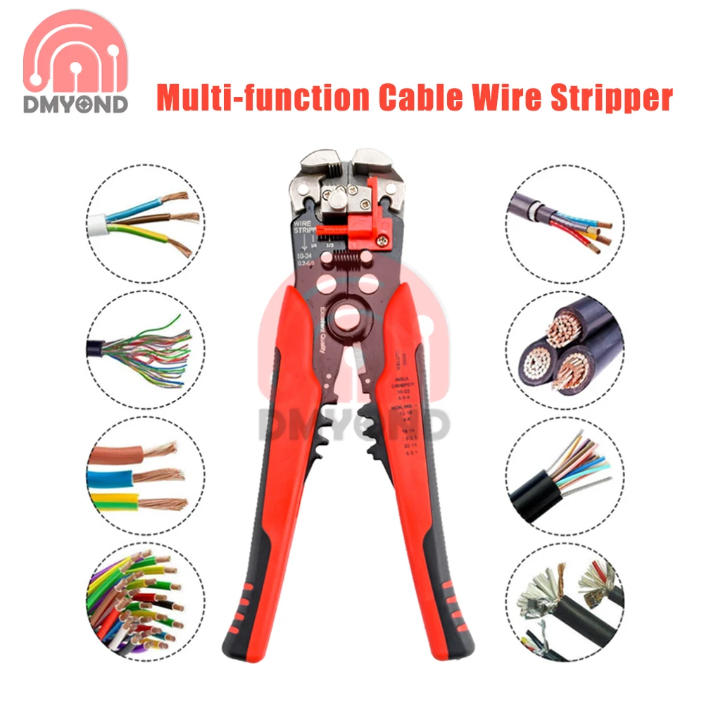 

YE-1 Crimper Cable Cutter Automatic Wire Stripper Multifunctional Stripping Tools Crimping Pliers Terminal 0.25-6.0mm² Tools