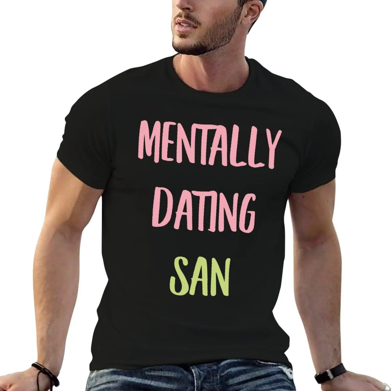 

shirt essential t ATEEZ T-Shirt typography t dating shirt Mentally cotton San heavy man