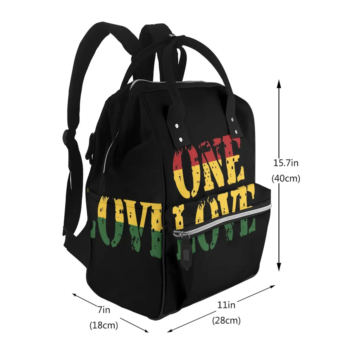 Harajuku Vintage Style Arts Bob Marley One Love Student Backpack School Bag Hiking Travel Daypack for Men Women Bookbag