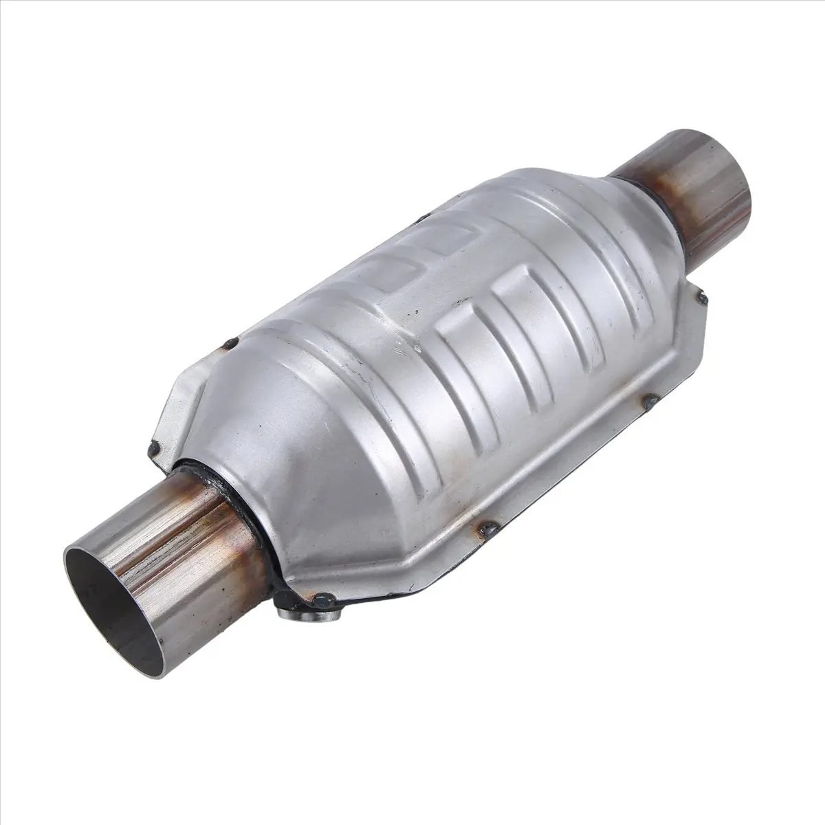 

AB08 Universal Catalytic Converter 2.25 Inch 400 Cells High Flow Muffler Catalytic Converter Euro 1 Round Stainless Steel