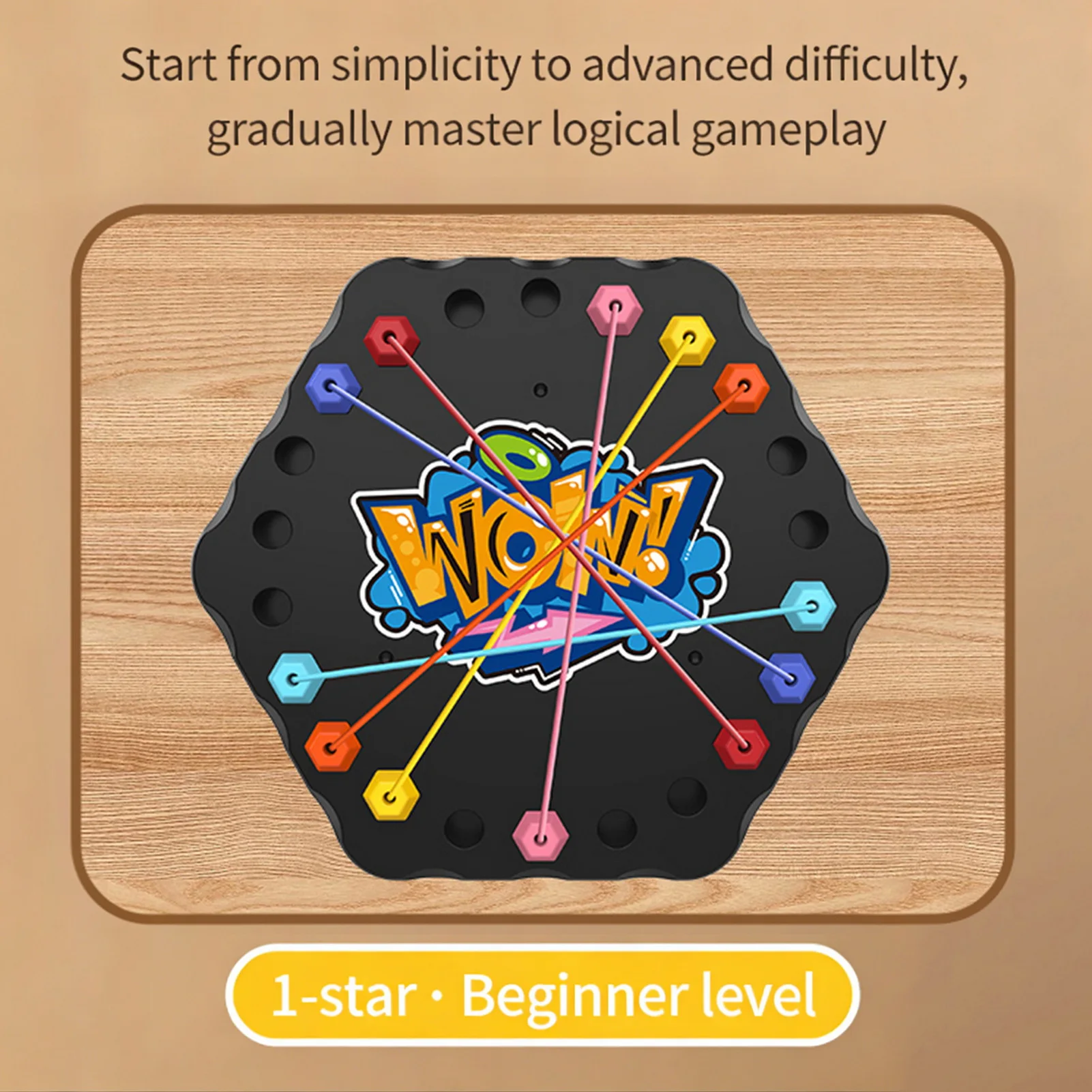Disc Untangling Puzzle Set Educational Family Game with ABS Material for Problem Solving Cognitive Development Interactive Play