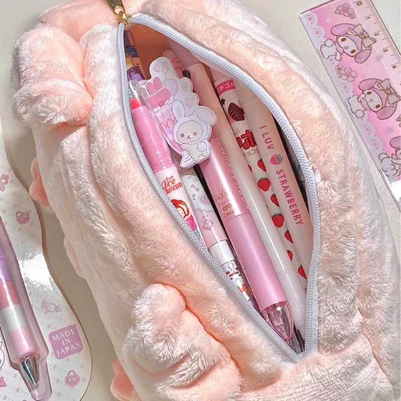 

Милые плюшевые пеналы в виде животных, креативные кавайные розовые свиньи, канцелярские принадлежности, сумка для хранения для детей, отличный подарок, карандаш