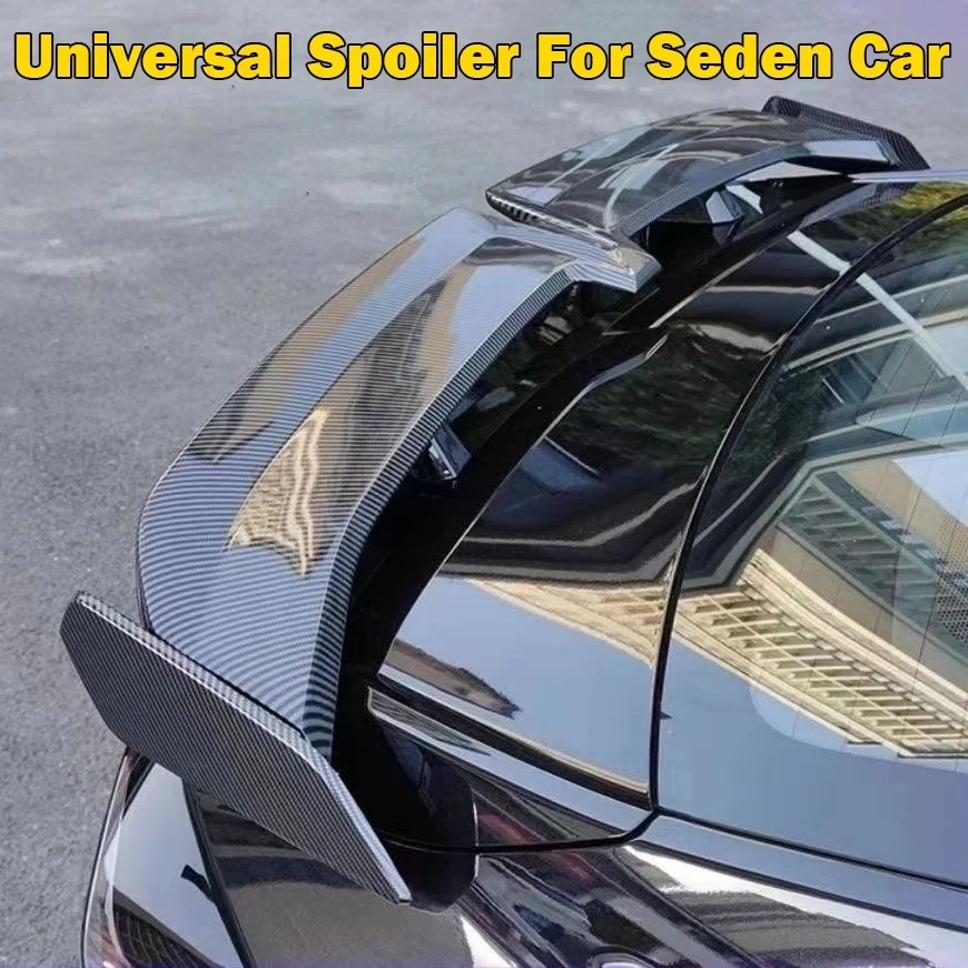 Universal Car modified butterfly shaped tail wing car bumper no perforated spoiler GT Apply to all Car parts factory direct sale