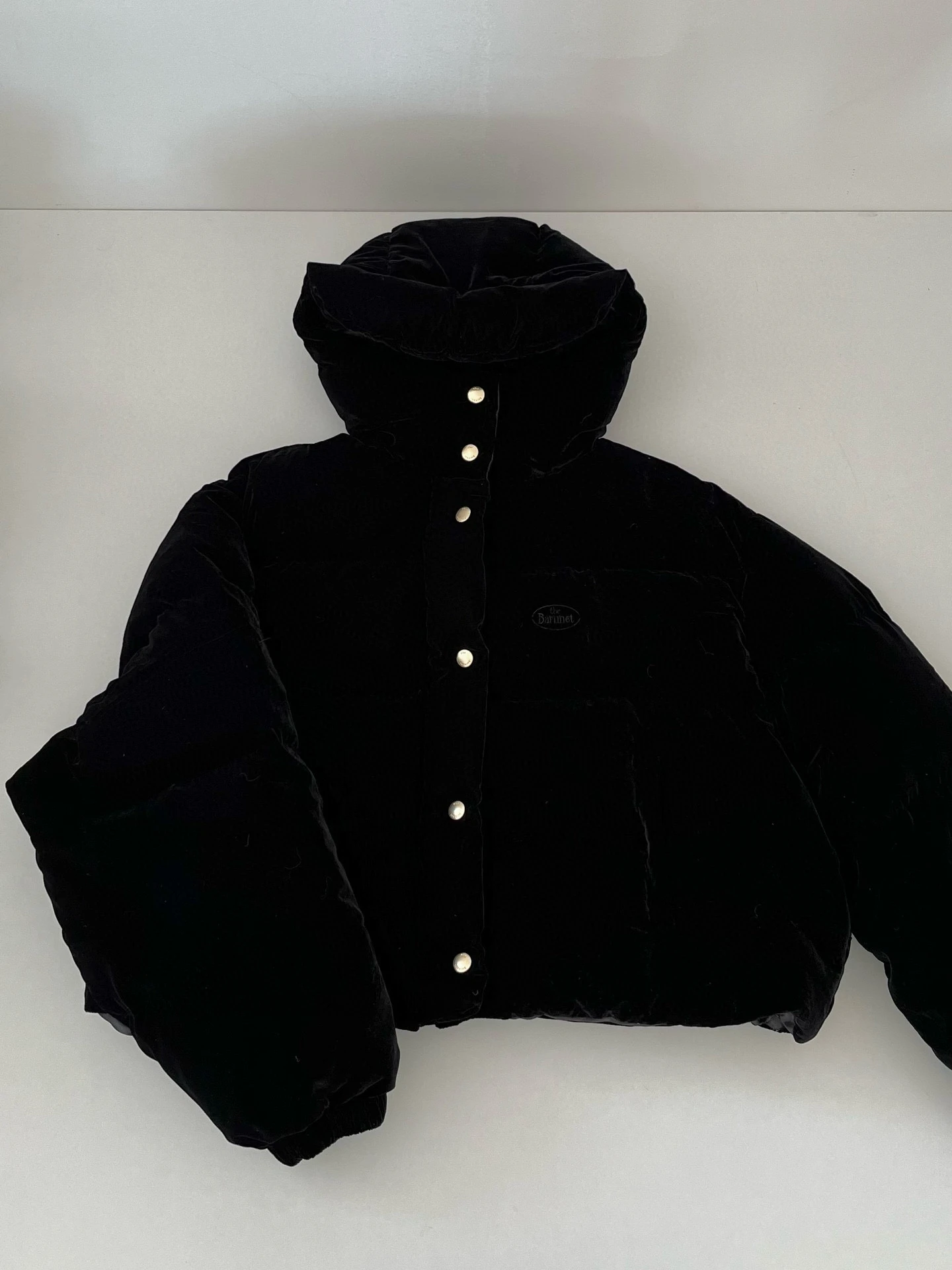 Coreano Sle Bar*net ort Velluto Allentato Piuma d'oca bianca Jaet Retro Otto Milkmaid Cappotto con cappuccio Dolce Sle Thiened Lungo S...