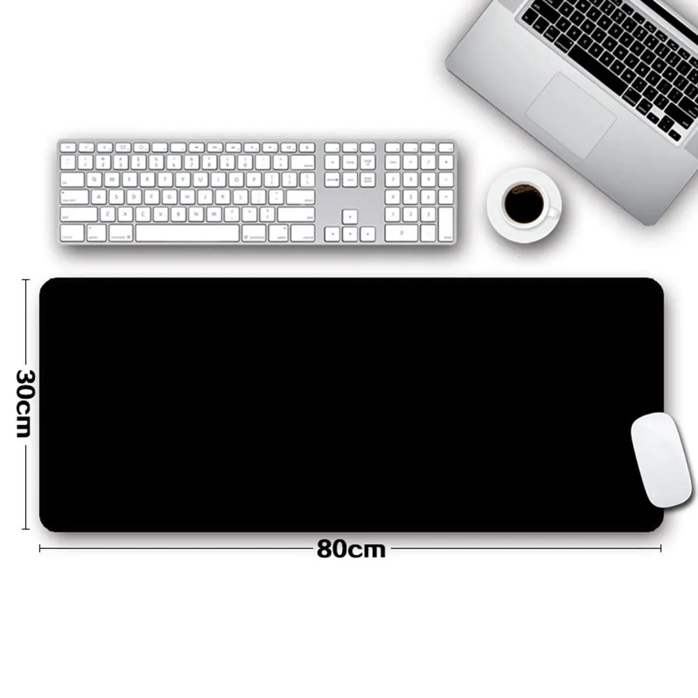 Non-Slip Mouse Pad Premium Rubber Mat Black 80x30cm Precise Smooth Sliding for Laptop Desktop Computer Pc Mouse Pad