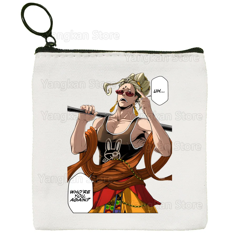 Buda Record Of Ragnarok Buddha Anime Portamonete in tela Collezione Borsa in tela Portafoglio piccolo Portachiavi con cerniera Regalo a mano