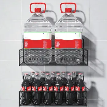 סוגר מדף דבק מסמר דביק עצמי ארון מדף סוגר קליפ קיר תליית סוגר מחיצה ללא חבטות חזק סוגר 6 best sales מדפים דביקים - №4