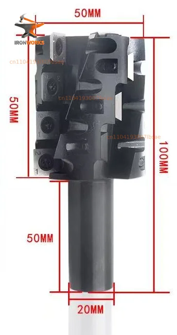 Woodworking Tools Discarded Spiral  With Handle Milling Spiral Milling Cutter Ground   CNC Double Bearing Trimming