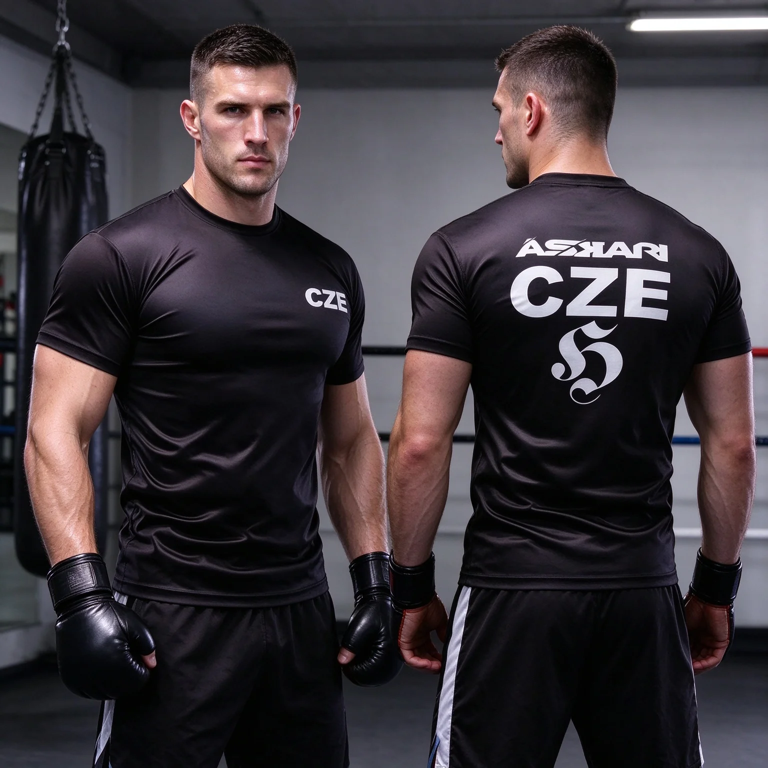 Boxing ASKARI New National Team Uniform Fightwear Casual Women's Tshirt Unisex Tee Top Short Sleeve Quick Drying Men's T Shirt ﻿