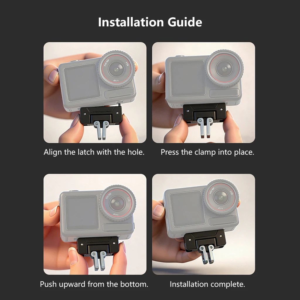 BGNing Magnetischer Adapter-Halter für DJI Osmo Action 5Pro 4 3 6 Faltbare Schnellwechsel-Halterung Kamera-Stativ-Adapter-Halterung – Detail 9