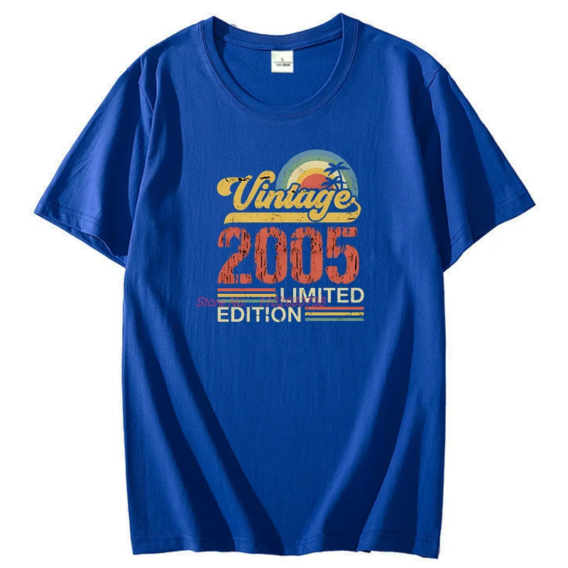 خمر 2005 ولد الجرافيك تي شيرت هدية عيد ميلاد القطن تي شيرت قصير الأكمام تي شيرت جديد القمصان والقمصان طباعة تي شيرت #6