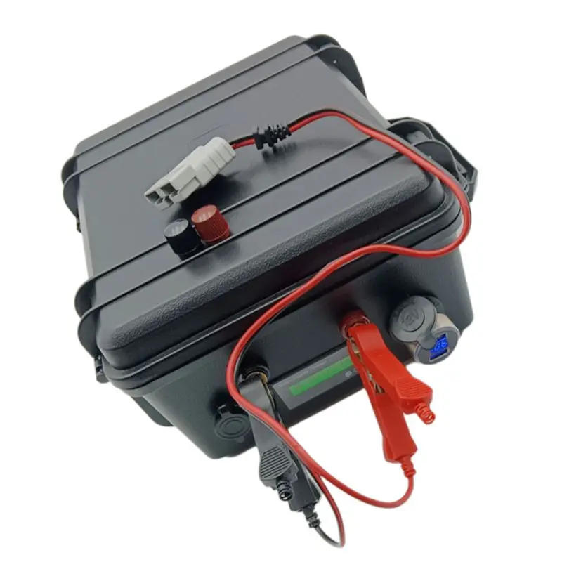 Outdoor Electronics Waterproof IP67 Lithium Li Ion Battery 24V Trolling Motor Compatible 50Ah-200Ah with 10A Charger