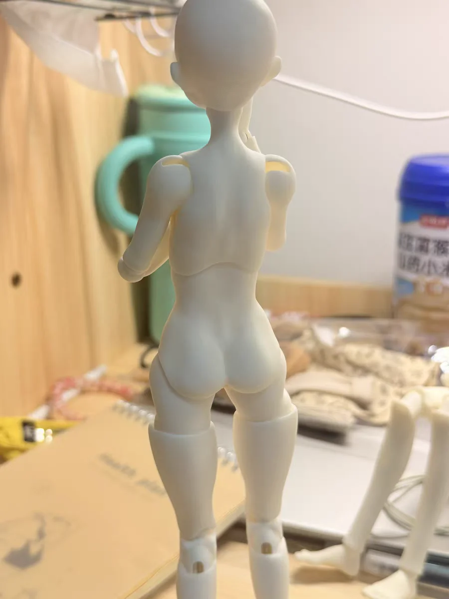 BJD 1/6 doll unpainted body female Bare Plain Body Toy Model imported resin toy self-standing toy