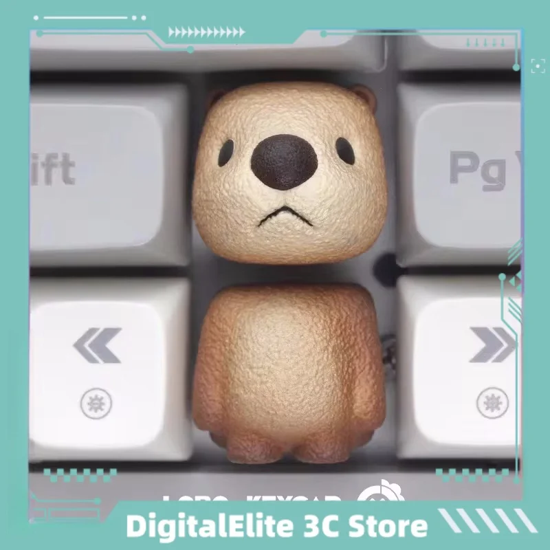 Tapa de teclado personalizada de animales de fiesta, tapa de tecla de proceso de resina de dirección, Teclado mecánico, accesorios para juegos, regalo