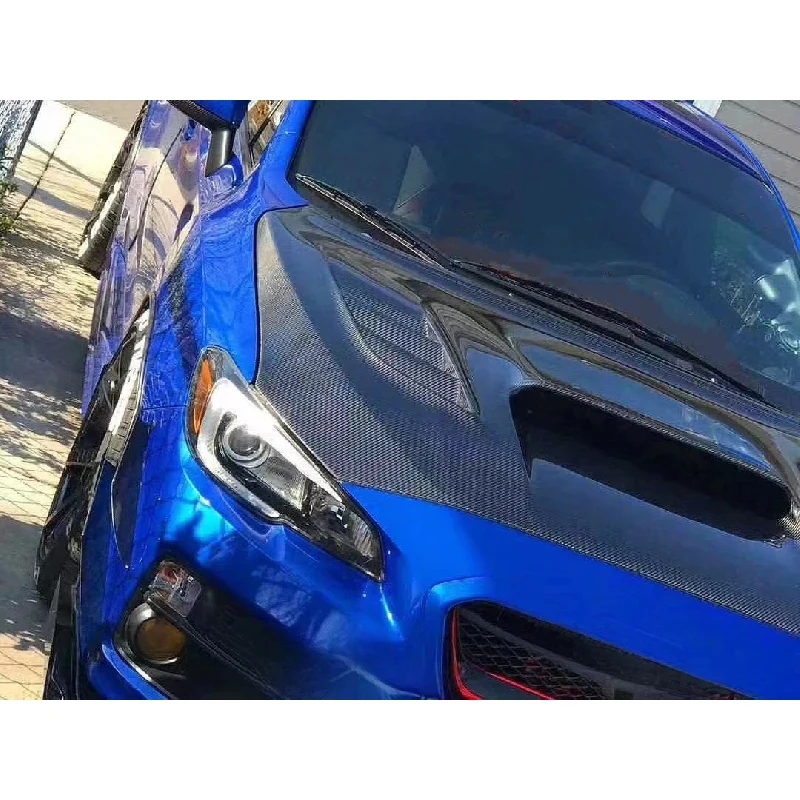 

Real Carbon Fiber Engine Hood Bonnet Lightweight Aerodynamic Exterior Refit Parts for WRX STI 2015-2018