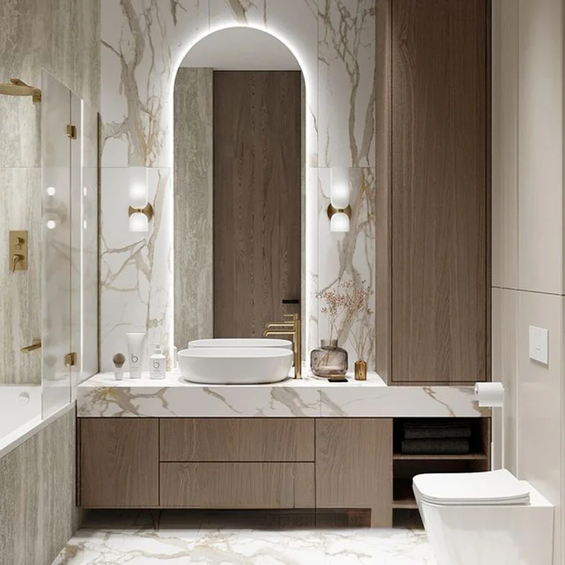 Luxury Bathroom Furniture Wood Double Sink Floating Unit Bathroom Vanity Cabinet 28 48 Inches bathroom vanity