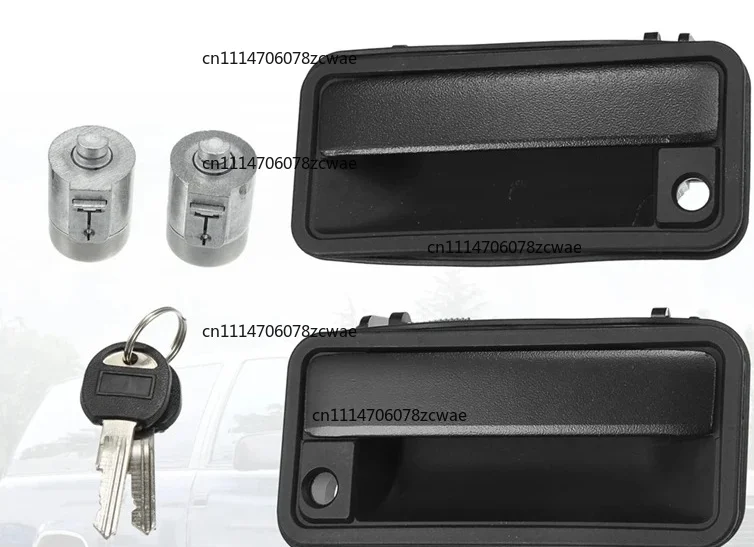 For  Suburban Tahoe C1500 1995-2000 For GMC Yukon 15742229 15742230-N58 Exterior Door Handles W/Lock Cylinder Keys