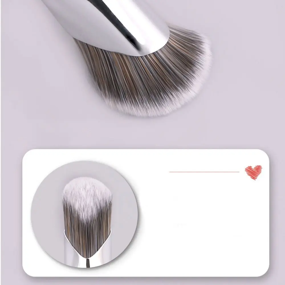 Oblique Head Face Foundation Brushes White Color Foundation Concealer Corrector Brush Corrector Contour Beauty Tool