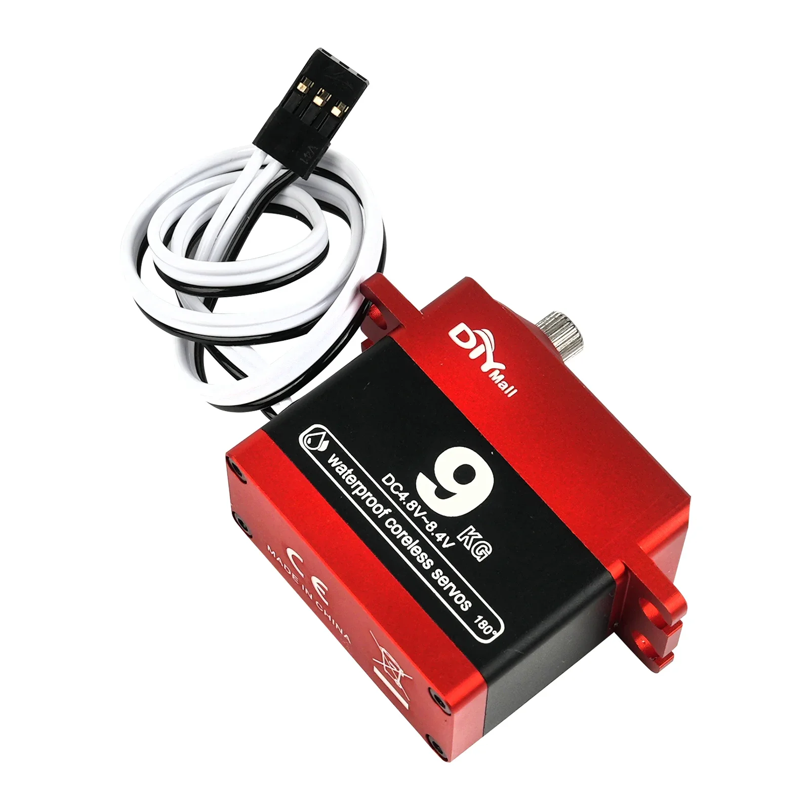 TK-09MG 9KG Cyfrowy silnik bezrdzeniowy serwo 180/270/360 °   Wodoodporny metalowy mechanizm przekładniowy 4.8-8.4V do samochodów RC, helikopterów, robotów, ciężarówek i zabawek.