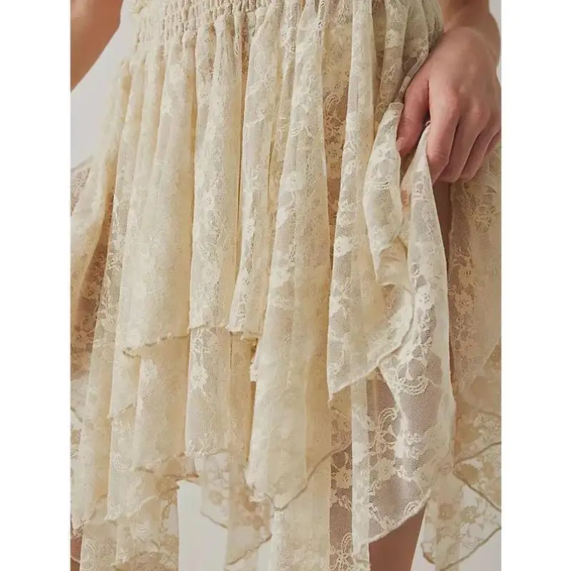 Dames bloemen kanten rok lente zomer nieuwe Sle dames Faion casual sportpak Seven Sve T-shirt ort broek