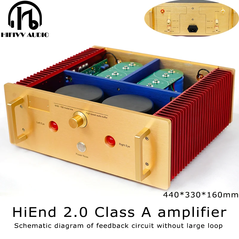 Hi END HI FI 400W Audio Home Amplifier Of No Negative Feedback Study/Copy NHB-108 Super Pure Cooper Transformer Good Sound