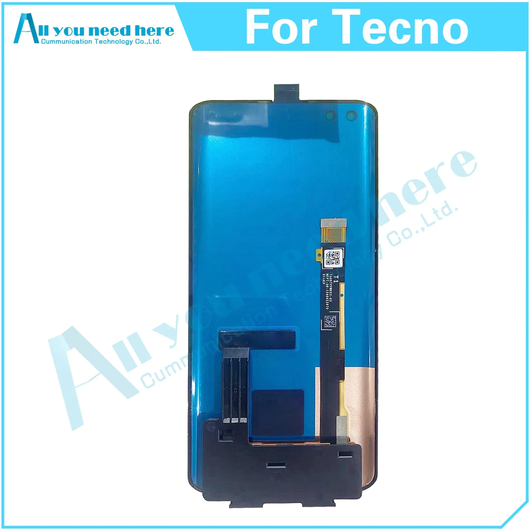 100% Test For Tecno Phantom X AC8 LCD Display Touch Screen Digitizer Assembly Repair Parts Replacement