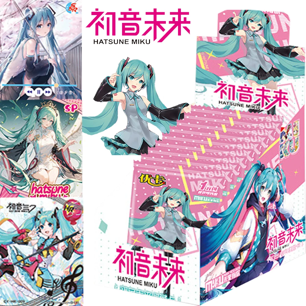 

Original Hatsune Miku Collection Cards Japanese Popularity Cartoon Anime Idol Kawaii Q-version Character Cards Children Gift Toy