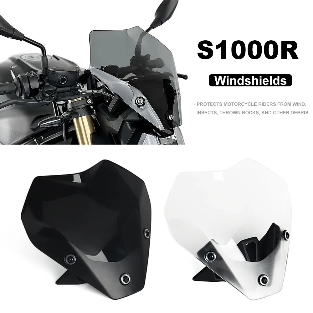 

NEW Motorcycle Spoiler Windscreen Windshield Wind Deflector Screen Shield Spoiler FOR BMW S1000R S 1000 R S 1000R 2021 2022 2023