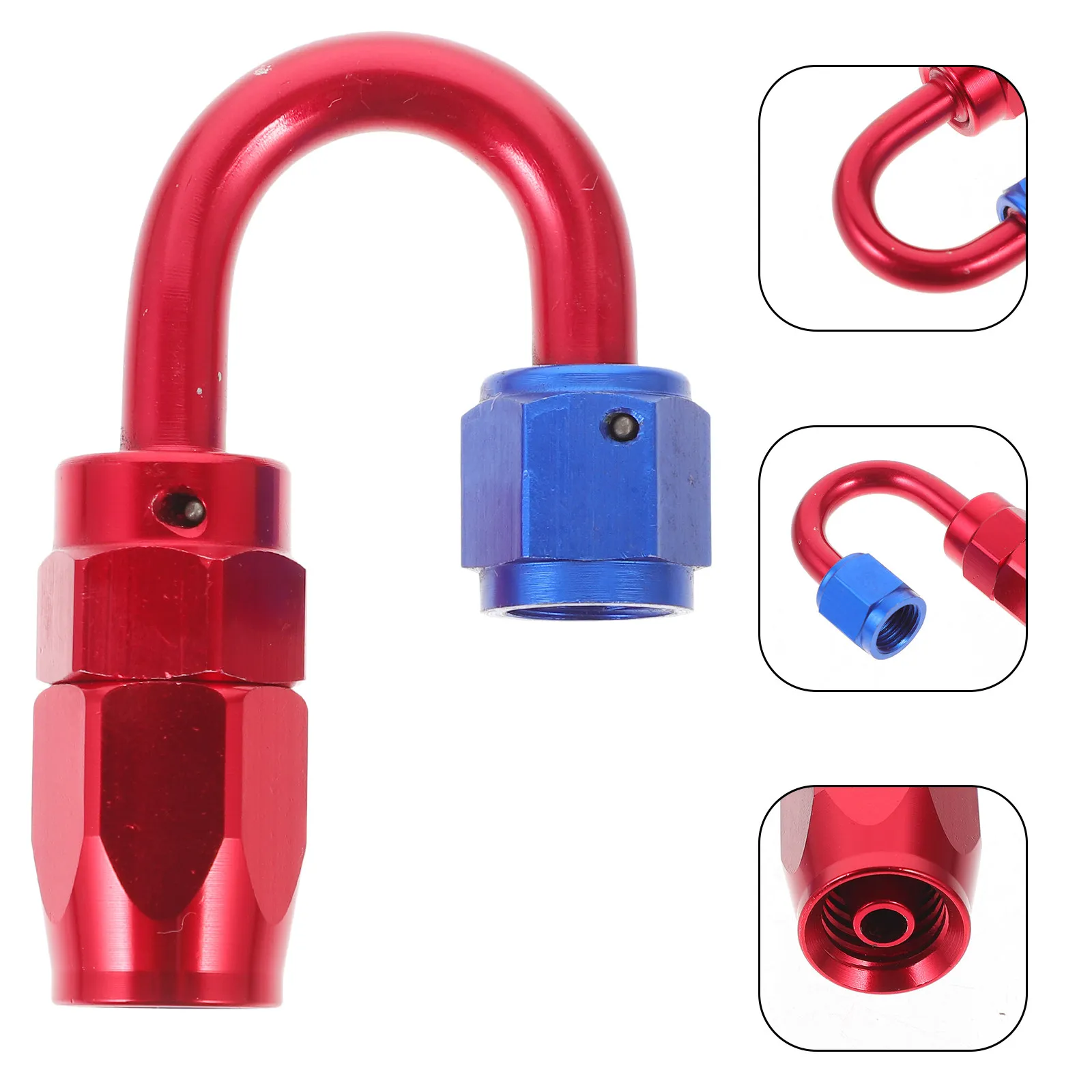 

Quick Rotation Aluminum Alloy Oil Joint for Car Modification 180 Degree Rotating Detachable Oil-Cooled Joint Anti-Leakage Car