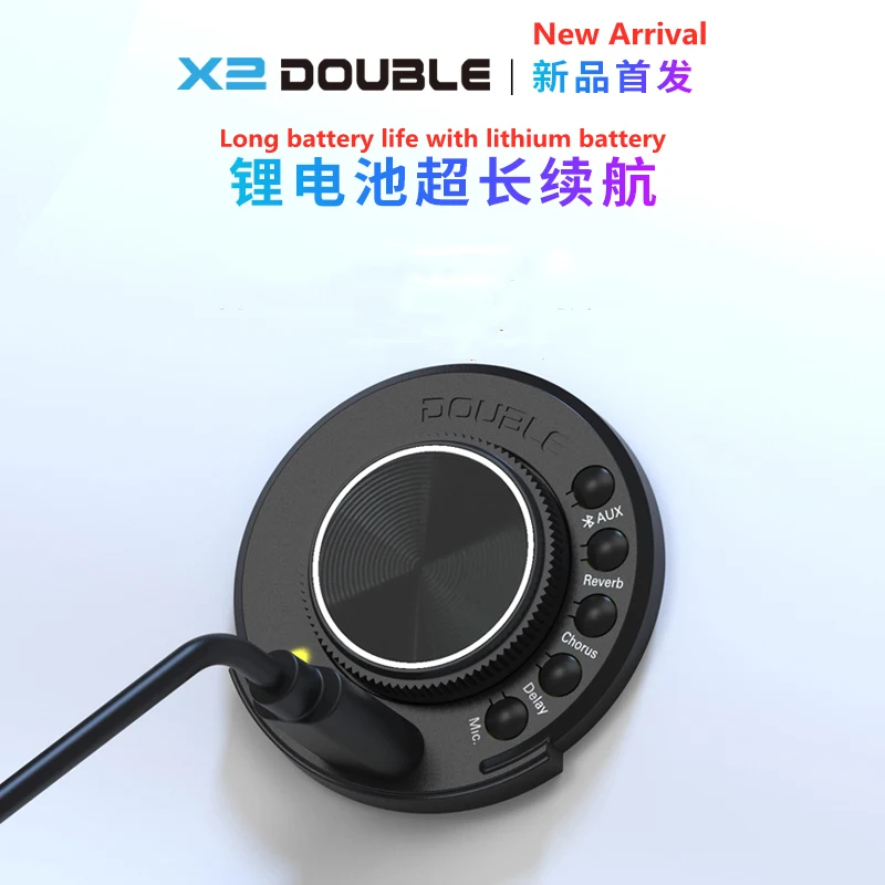 DOUBLE OS1 Acoustic Guitar Pickup Chorus Delay Reverb Effects With Microphone Digital Control Resonance Pickup