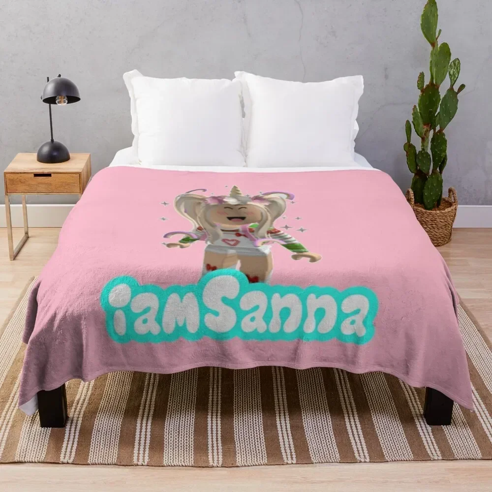 iamSanna Loves Unicorns Throw Blanket manga Softest Personalized Gift Blankets