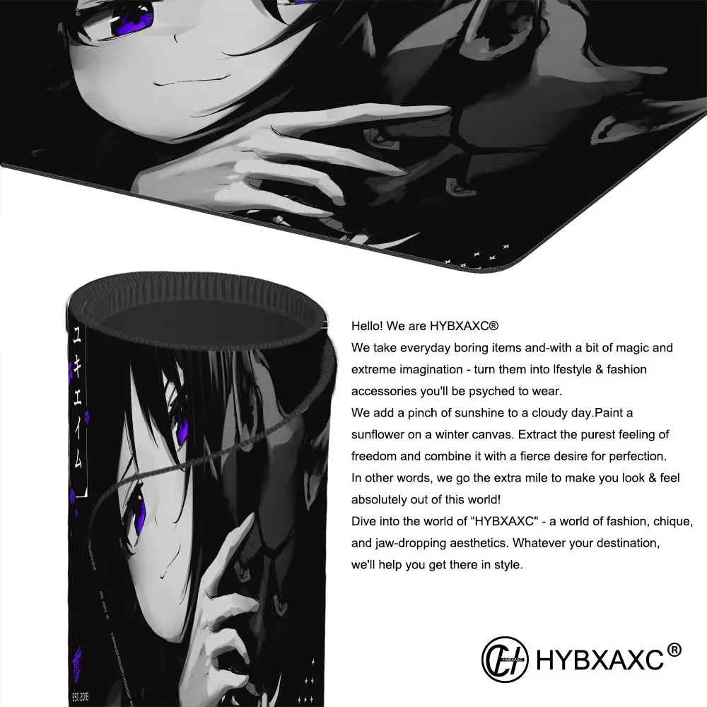 90x40 Anime Mask Girl Mouse Pad YUki Aim Gaming Speed Mouse Mat Game Premium Mousepad Gamer E-Sports Computer Keyboard Mat