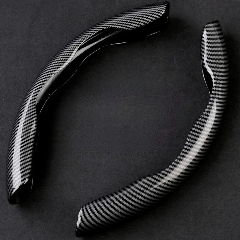 For Mazda 3/6/CX-4/CX-5/CX-30 Steering Wheel Cover Carbon Fiber Slim Grip Cover Interior Modification Accessories Supplies Tools
