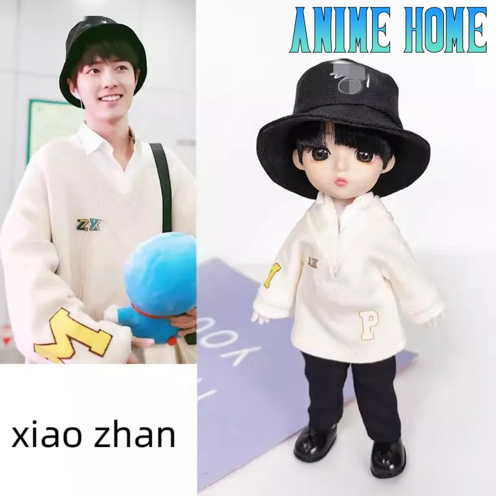 Figurine Idol Star Xiao Zhan 16cm Figure Doll Toy Model Ornament Cosplay Original Birthday Gift Cute Lovely