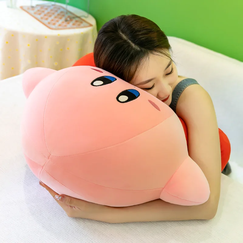 Anime Star Kirby Plush Toys Soft Stuffed Animal Doll Fluffy Pink Plush Doll Pillow Room Decoration Toys For Children\'s Gift