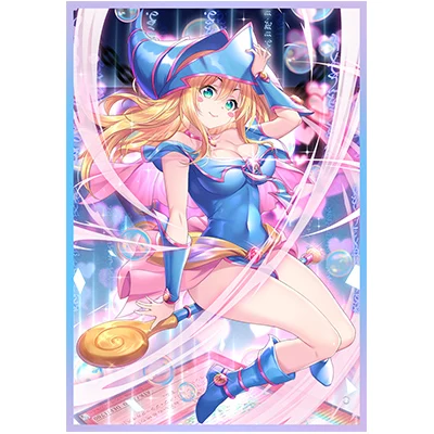 50 pezzi Yu-Gi-Oh! Custodia per carte OCG Yugioh Dark Magician Girl Figure Custodia per carte per ragazza Custodia protettiva per flash laser