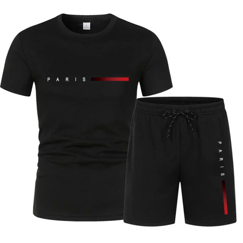 

New Trends: Spring/Summer Men's Fashion Sports Set, Comfortable Breathable Mesh Running Set Running Fitness Set Training Clothes