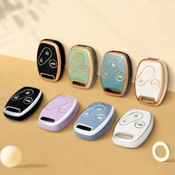 2/3 Buttons Soft TPU Car Key Case Cover for Honda Fit CIVIC JAZZ Pilot Accord CR-V Freed Freed Pilot StepWGN Insight Key Shell